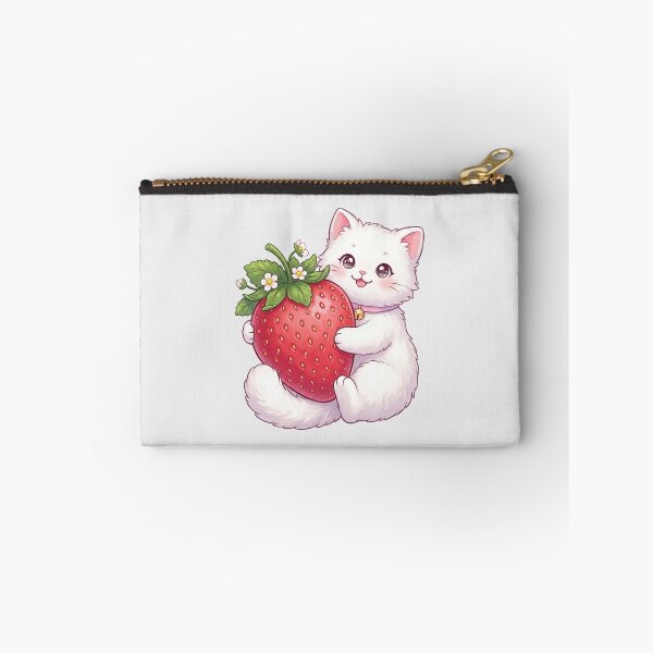 Item preview, Cute Cat and Giant Strawberry designed and sold by naragon4289.
