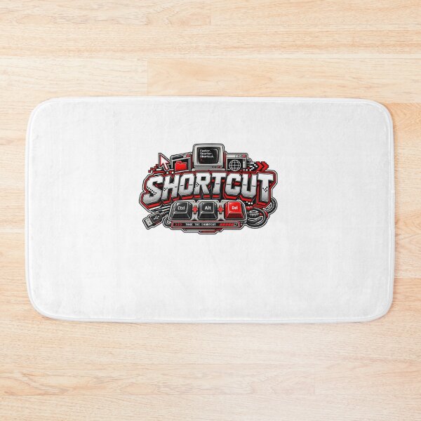 Item preview, SHORTCUT – Retro Computer Keyboard Vintage Typography Design designed and sold by Nopidesign-.