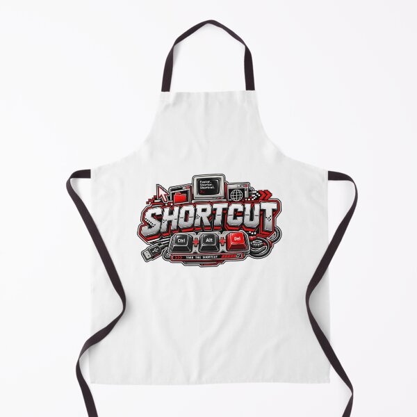 Item preview, SHORTCUT – Retro Computer Keyboard Vintage Typography Design designed and sold by Nopidesign-.