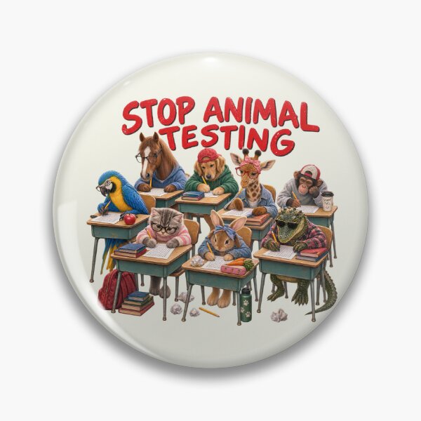 Item preview, Stop Animal Testing Cute Animals Taking Tests Teachers designed and sold by SunfullyYours.