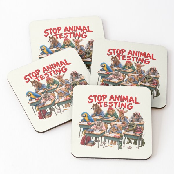 Item preview, Stop Animal Testing Cute Animals Taking Tests Teachers designed and sold by SunfullyYours.