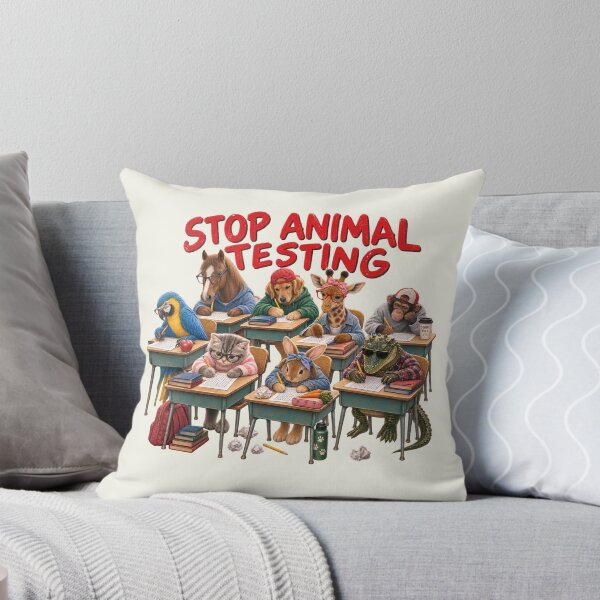 Item preview, Stop Animal Testing Cute Animals Taking Tests Teachers designed and sold by SunfullyYours.