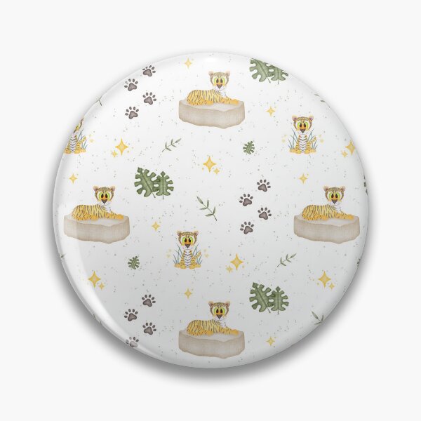 Item preview, Cute Safari Tiger Pattern - Earthy Boho Wildlife designed and sold by PatternUnique.