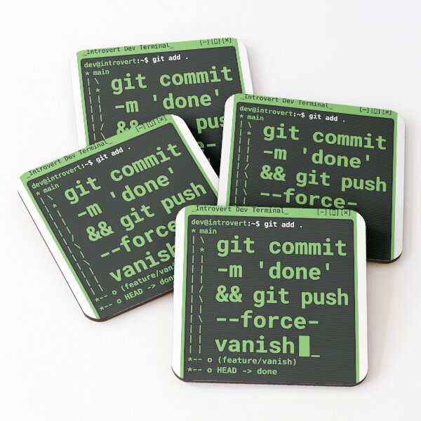 Artikelvorschau, Git Push-Entwickler-Zwangsverschwinden Lustiges Programmierer-Geschenk entworfen und verkauft von Ixnor.