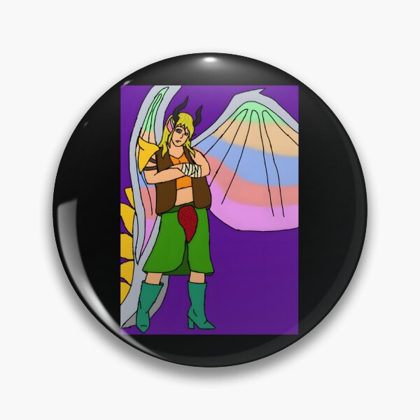 Item preview, Fantasy Character with Wings and Horns designed and sold by Catsi-Nook-Art.