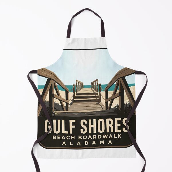 Item preview, Gulf Shores Beach Boardwalk Alabama Rounded Badge Sticker designed and sold by DetourDgn.