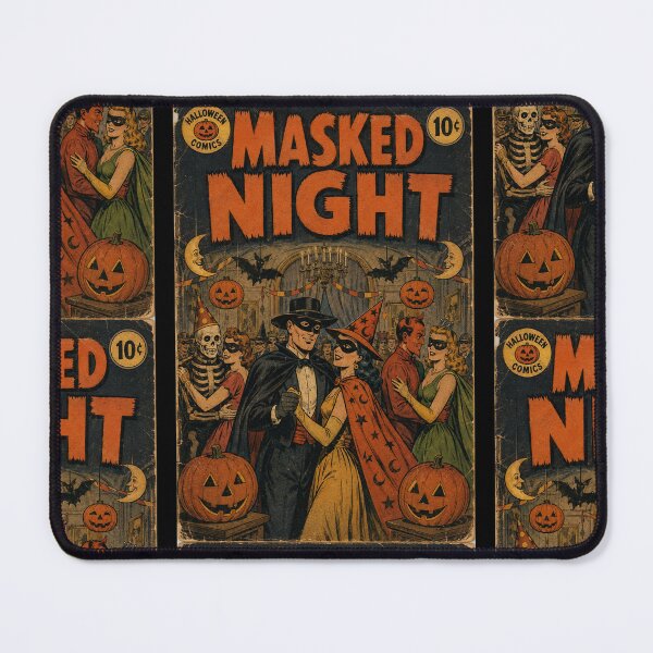 Item preview, Antique Halloween Comic Book Cover Art: Masquerade Gathering designed and sold by bapupa.