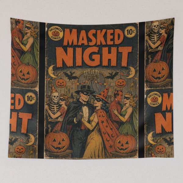 Aperçu de l'œuvre Couvertures de bandes dessinées anciennes d'Halloween : Bal masqué créée et vendue par bapupa.