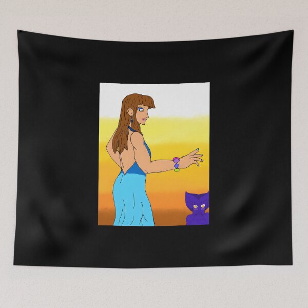 Item preview, Stylish Woman with Colorful Accessories designed and sold by Catsi-Nook-Art.