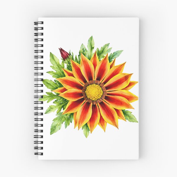 Item preview, Orange and Yellow Gazania Watercolor Botanical Art designed and sold by Shew Gallery.