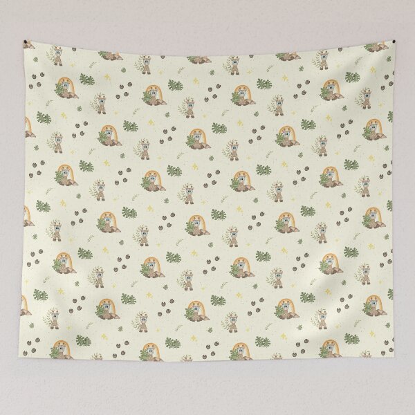 Item preview, Boho Safari Giraffe Pattern - Neutral Olive Green & Terracotta designed and sold by PatternUnique.