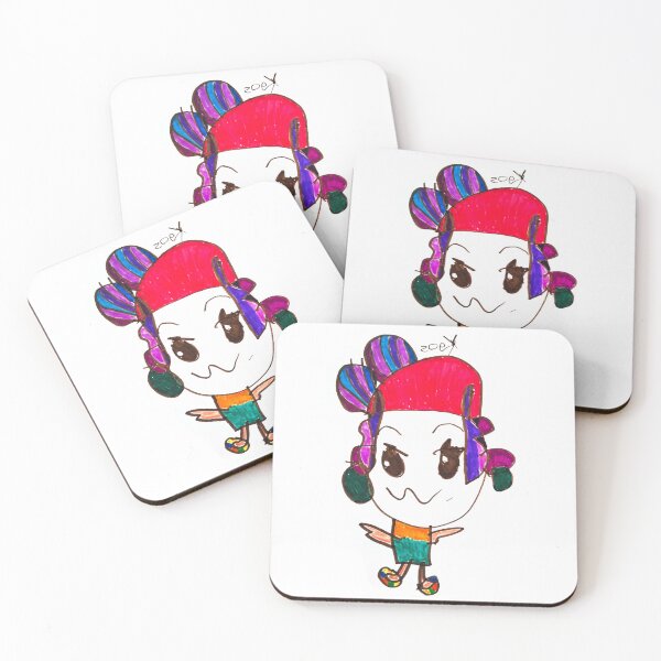 Item preview, Cute K-Pop Girl Zoey - Hand Drawn Chibi Art designed and sold by TwoLinesArt.