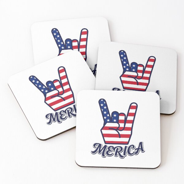 Item preview, Merica American Flag Rock Hand Design designed and sold by AnthonyQuirin.