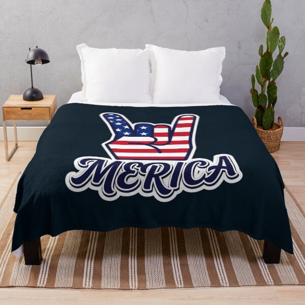 Item preview, Merica American Flag Rock Hand Design designed and sold by AnthonyQuirin.