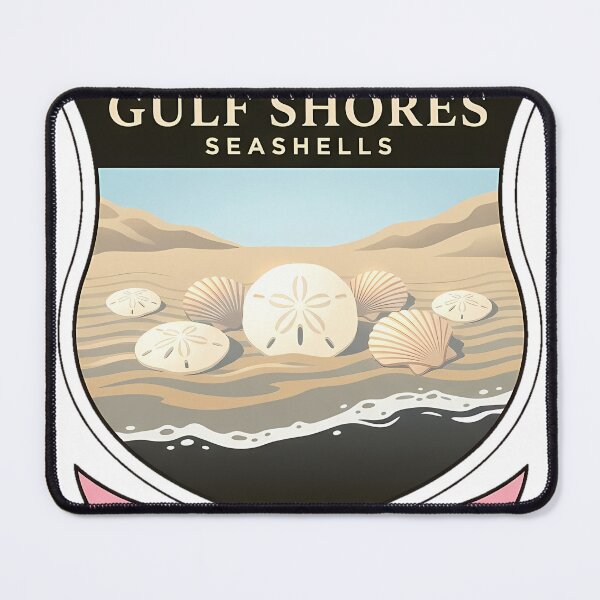 Item preview, Gulf Shores Seashells Sand Dollars Alabama Crest Sticker designed and sold by DetourDgn.