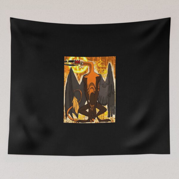 Item preview, Mythical Creature with Wings and Serpent Staff designed and sold by Catsi-Nook-Art.