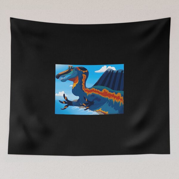 Item preview, Colorful Spinosaurus Illustration designed and sold by Catsi-Nook-Art.