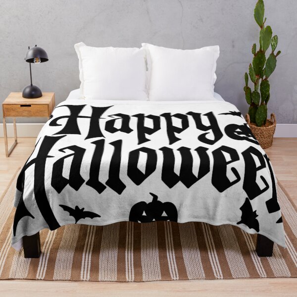 Item preview, Happy Halloween Gothic Typography — Spooky Pumpkins & Bats Lettering designed and sold by LYAN-STORE.