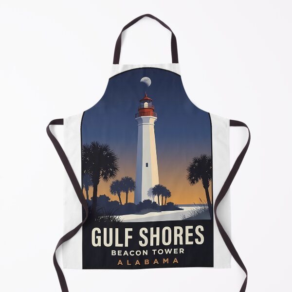 Item preview, Gulf Shores Beacon Tower Alabama Dusk Travel Badge Sticker designed and sold by DetourDgn.