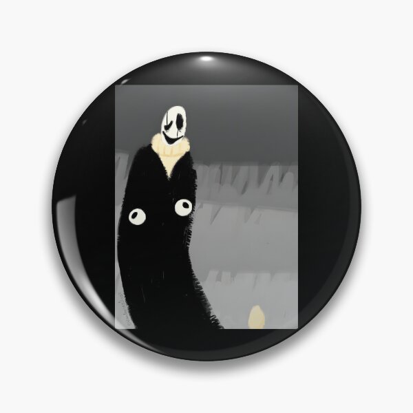 Item preview, Spooky Black Figure with Smiling Mask designed and sold by Catsi-Nook-Art.