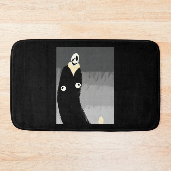 Item preview, Spooky Black Figure with Smiling Mask designed and sold by Catsi-Nook-Art.