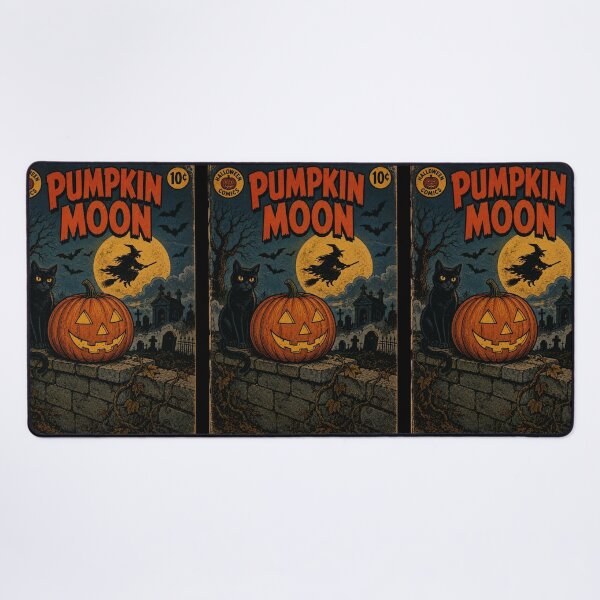 Item preview, Classic Halloween Comic Book Cover Art: Pumpkin Moon Magic designed and sold by bapupa.