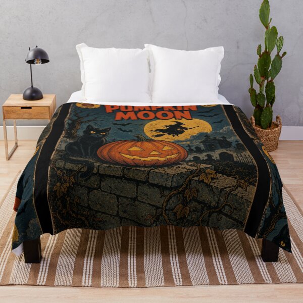Item preview, Classic Halloween Comic Book Cover Art: Pumpkin Moon Magic designed and sold by bapupa.