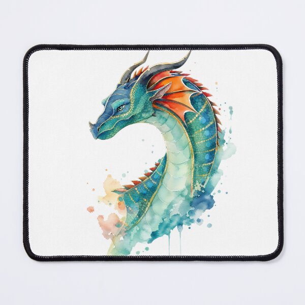 Item preview,  Glory Head Shot Fantasy Vibrant Teal Dragon  designed and sold by Rising Drake.