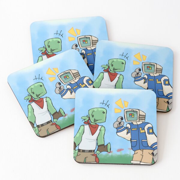Item preview, Adventurous Robot and Turtle Friendship designed and sold by Catsi-Nook-Art.