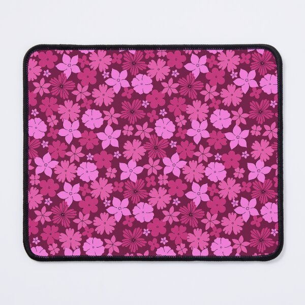 Item preview, pink  blossom flowers on magenta background designed and sold by burbura.