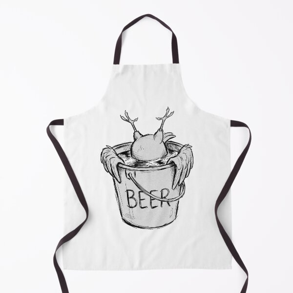 Item preview, Fine de Claire - Pigeon Diving into Beer Bucket Sketch designed and sold by LiapkaShaped.