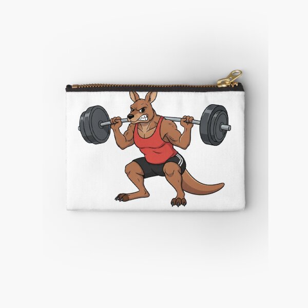 Item preview, Strong Kangaroo Squatting With Barbell  designed and sold by Terrific Arts Shop.