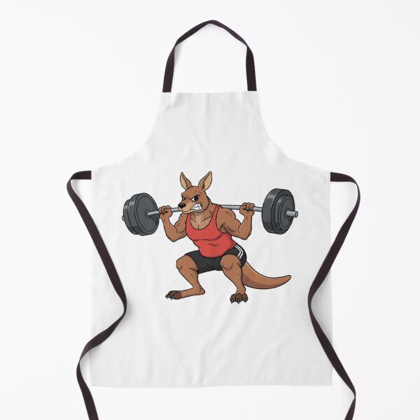 Item preview, Strong Kangaroo Squatting With Barbell  designed and sold by Terrific Arts Shop.