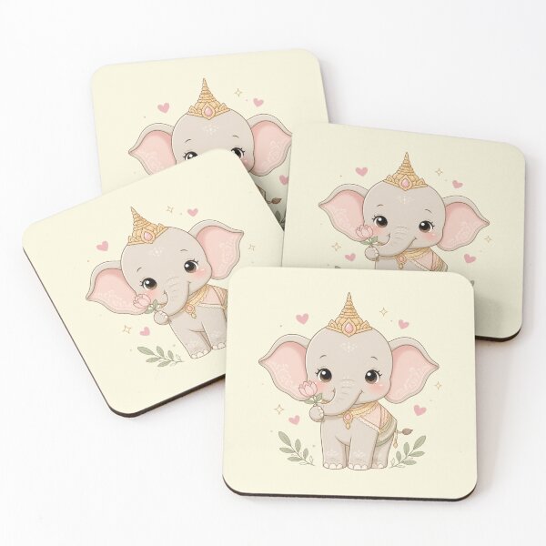 Item preview, Carry Happiness Everywhere – Cute Thai Elephant designed and sold by CosmicQuietStudio.