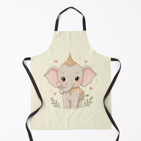 Item preview, Carry Happiness Everywhere – Cute Thai Elephant designed and sold by CosmicQuietStudio.