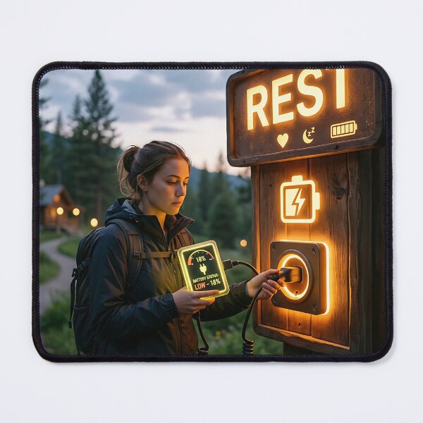 Item preview, Traveler Recharging Low Battery Rest Station Twilight designed and sold by Michaelragheb.
