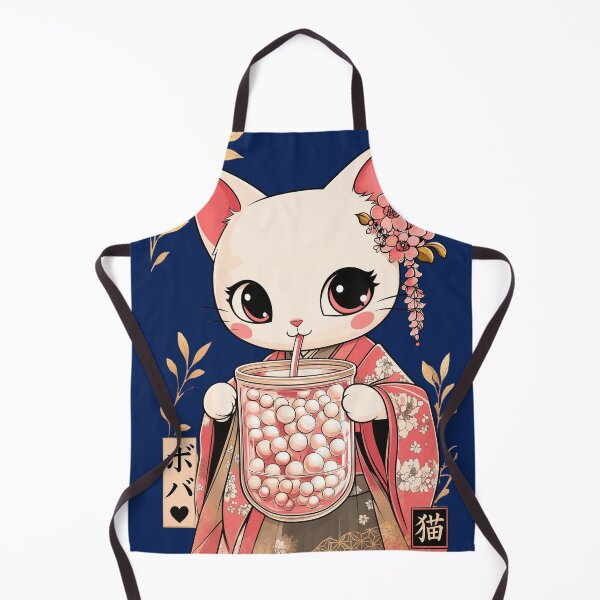 Aperçu de l'œuvre Chat en kimono Kawaii créée et vendue par patrickrich.