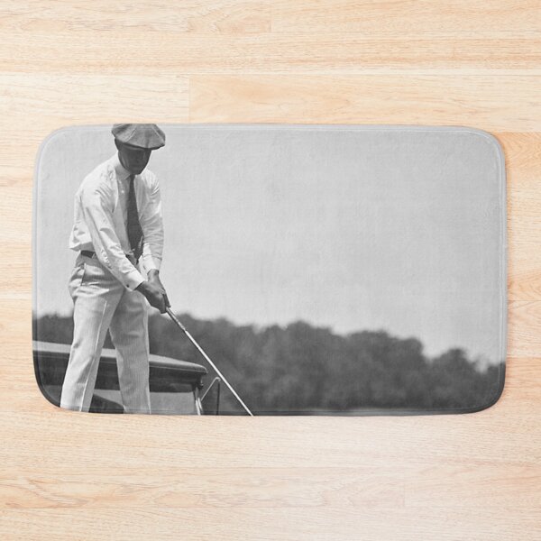 Item preview, Vintage Golfer Teeing Off on Top of a Car designed and sold by ColemanOlmos.