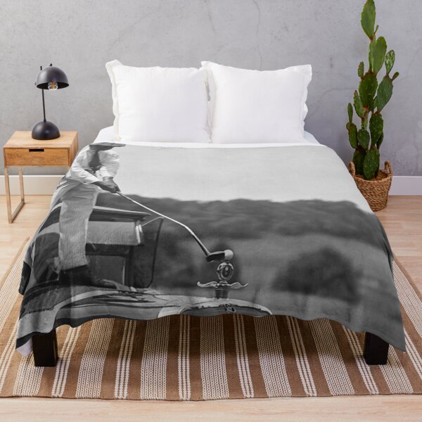 Item preview, Vintage Golfer Teeing Off on Top of a Car designed and sold by ColemanOlmos.