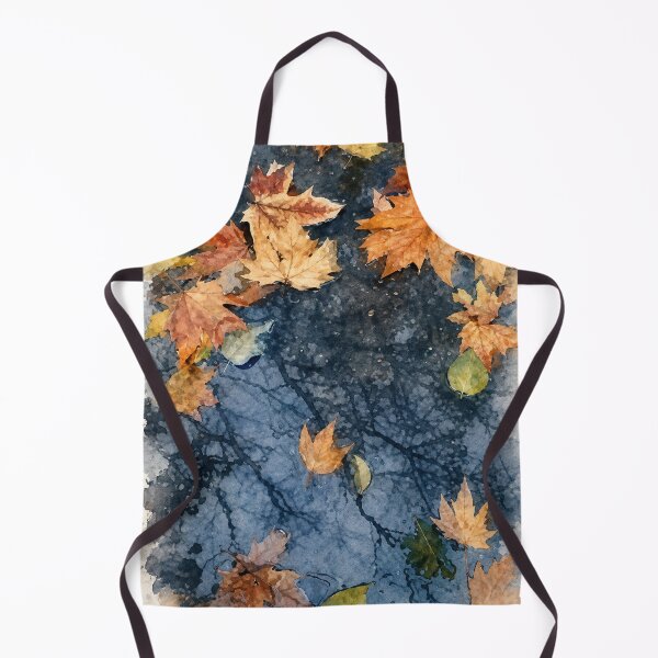 Item preview, Autumn Leaves On Water Watercolor designed and sold by SlavaArt.
