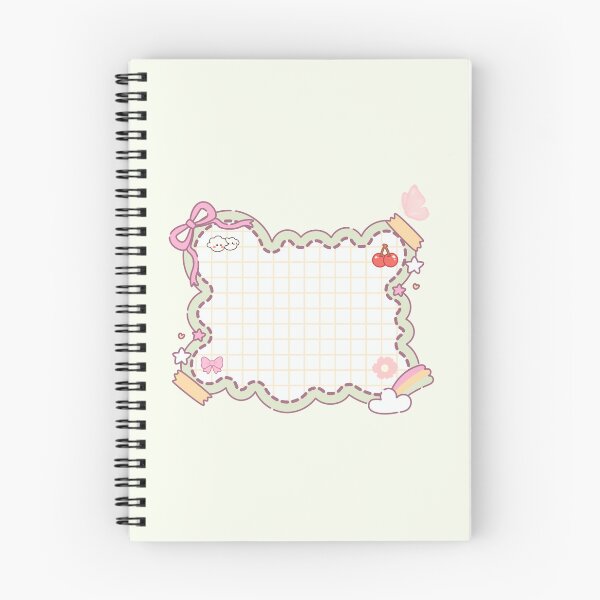 Item preview,  Cute Kawaii Pastel Green Scalloped Grid Memo Pad Note Template Graphic designed and sold by Rehnair.