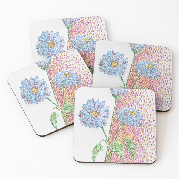 Item preview, Hand Drawn Pointillism Daisies designed and sold by MyCuriousMagpie.