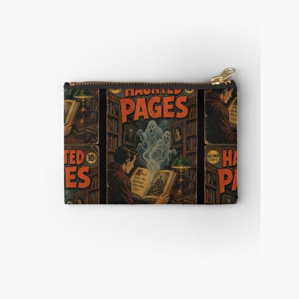 Item preview, Halloween Comic Book Cover Art: Haunted Library Ghost Stories designed and sold by bapupa.