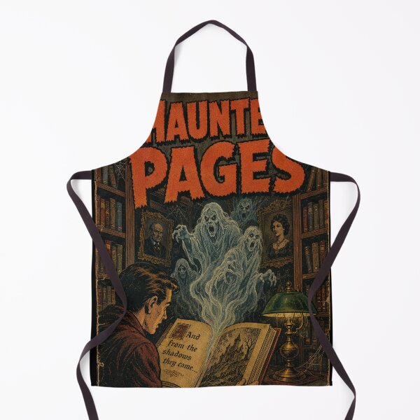Item preview, Halloween Comic Book Cover Art: Haunted Library Ghost Stories designed and sold by bapupa.