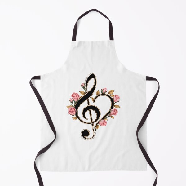 Item preview, Treble Clef Heart Floral Music – Wedding Musician & Jazz Day designed and sold by Art-Arcade6.