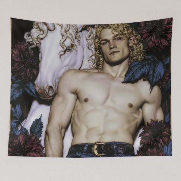 Item preview, He Lies In the Forest of Unicorns  designed and sold by JaimeLikes.