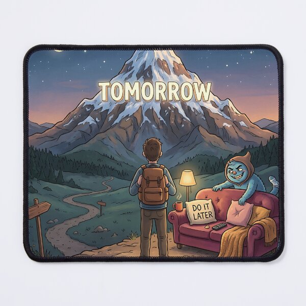 Item preview, Mountain of Tomorrow Do It Later Procrastination designed and sold by Michaelragheb.