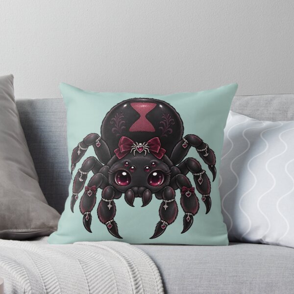 Item preview, Araña viuda negra kawaii gótica con lazo designed and sold by Based-Bear.
