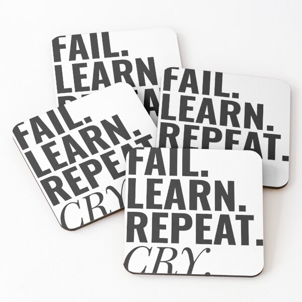 Item preview, Print Fail Learn Repeat Cry 3D Printing designed and sold by Niebieski-Labs.