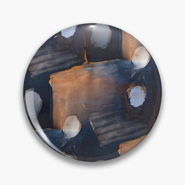 Item preview, Square and Dot Abstract in Orange and Blue designed and sold by Artistestella.
